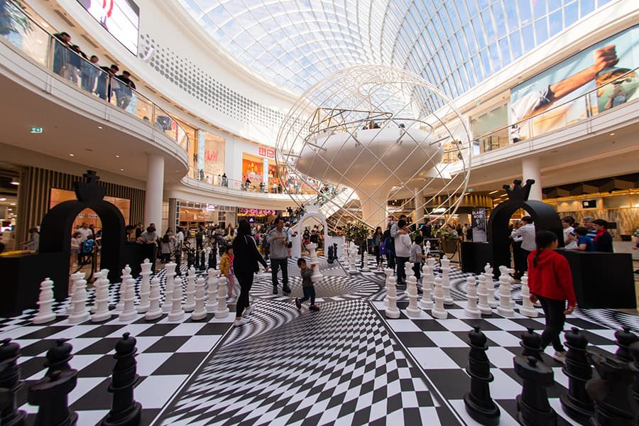 Chadstone welcomes Blanc Noir a spectacle of interactive