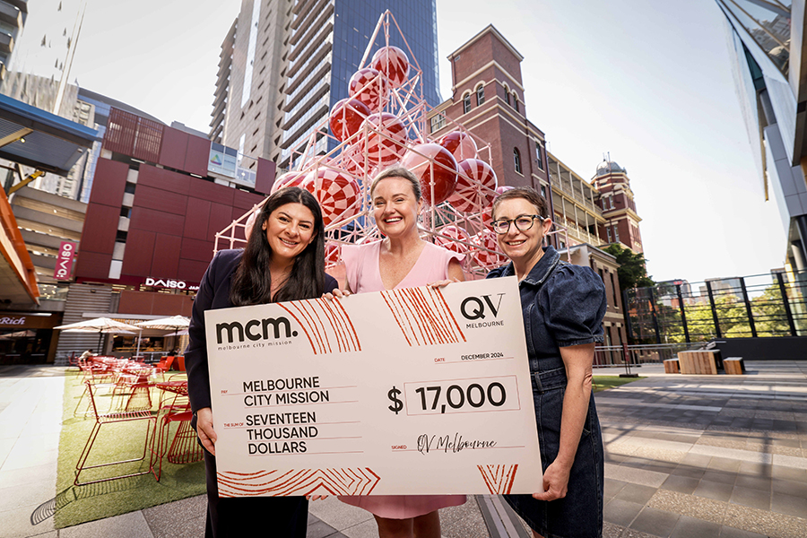 QV Melbourne’s Christmas Tree lights up the City for a cause