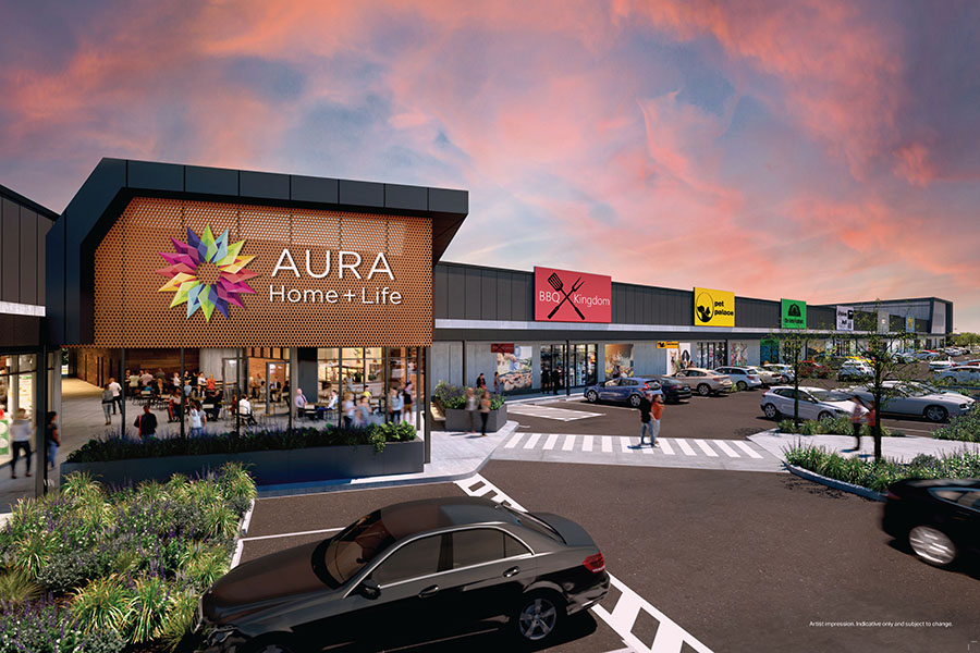 Construction begins at Aura’s $80m large format retail hub