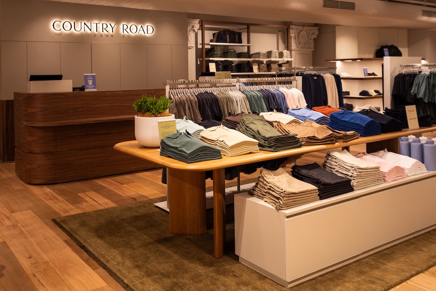 Interior of Country Road flagship Brisbane