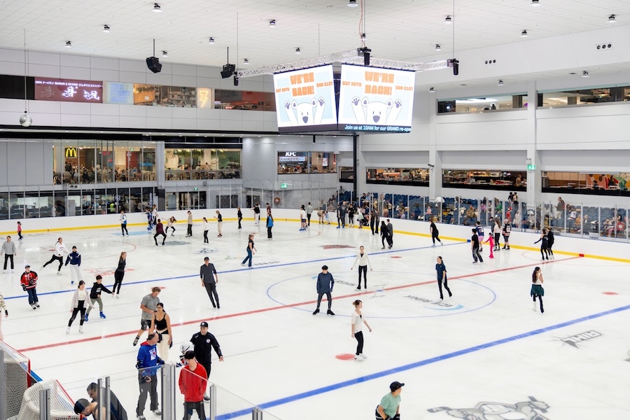 Macquarie Centre Ice Rink reopens after seven-month rebuild