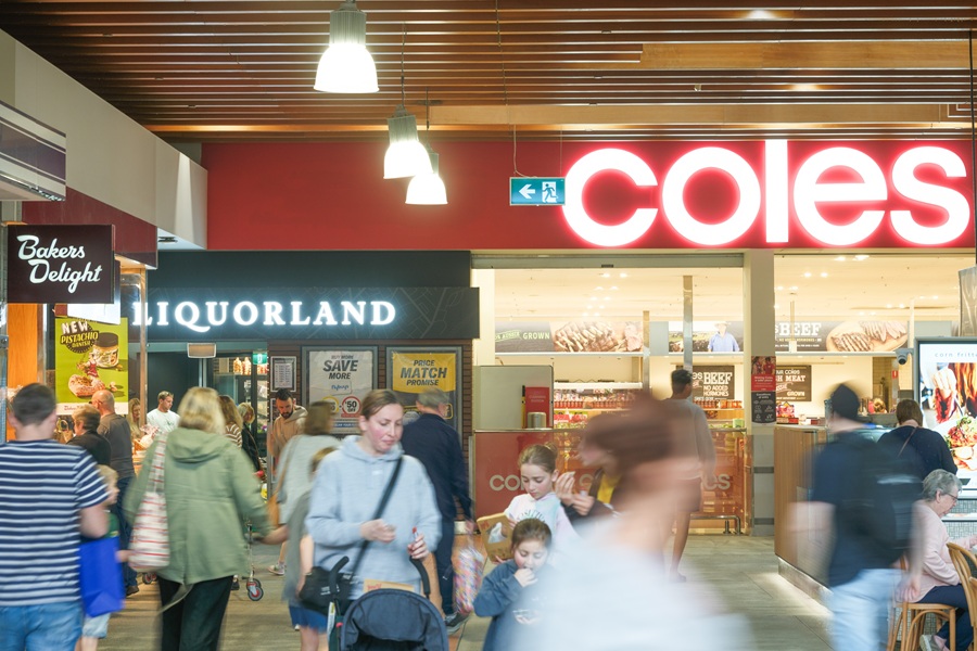 customers inside Erina Fair shopping centre
